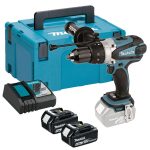 Makita DHP458RTJ 18v LXT Cordless Combi Drill Kit - Inc. 2 X 5.0AH Batteries