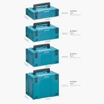 Makita 821551-8 Makpac Stacking Case Type 3 - 3 Pack - Image 3