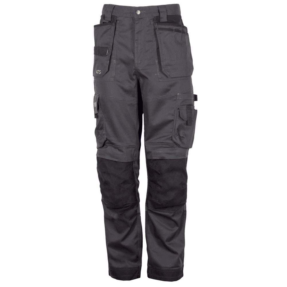 Apache ATS 3D Stretch Work Trousers Grey/Black - W32 x Reg - Image 1