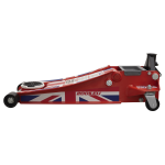 Sealey 2001LEU 2.25 Tonne Low Entry Trolley Jack With Rocket Lift (Union Flag) - Image 4