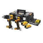 DeWalt DCK2050E2T 18v XR Brushless Compact Twin Drill Kit Inc. 2 x 1.7ah Powerstack Batteries