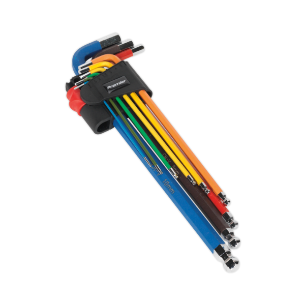Sealey Hex Key Set Ball End - 9 Piece - MSS Tools