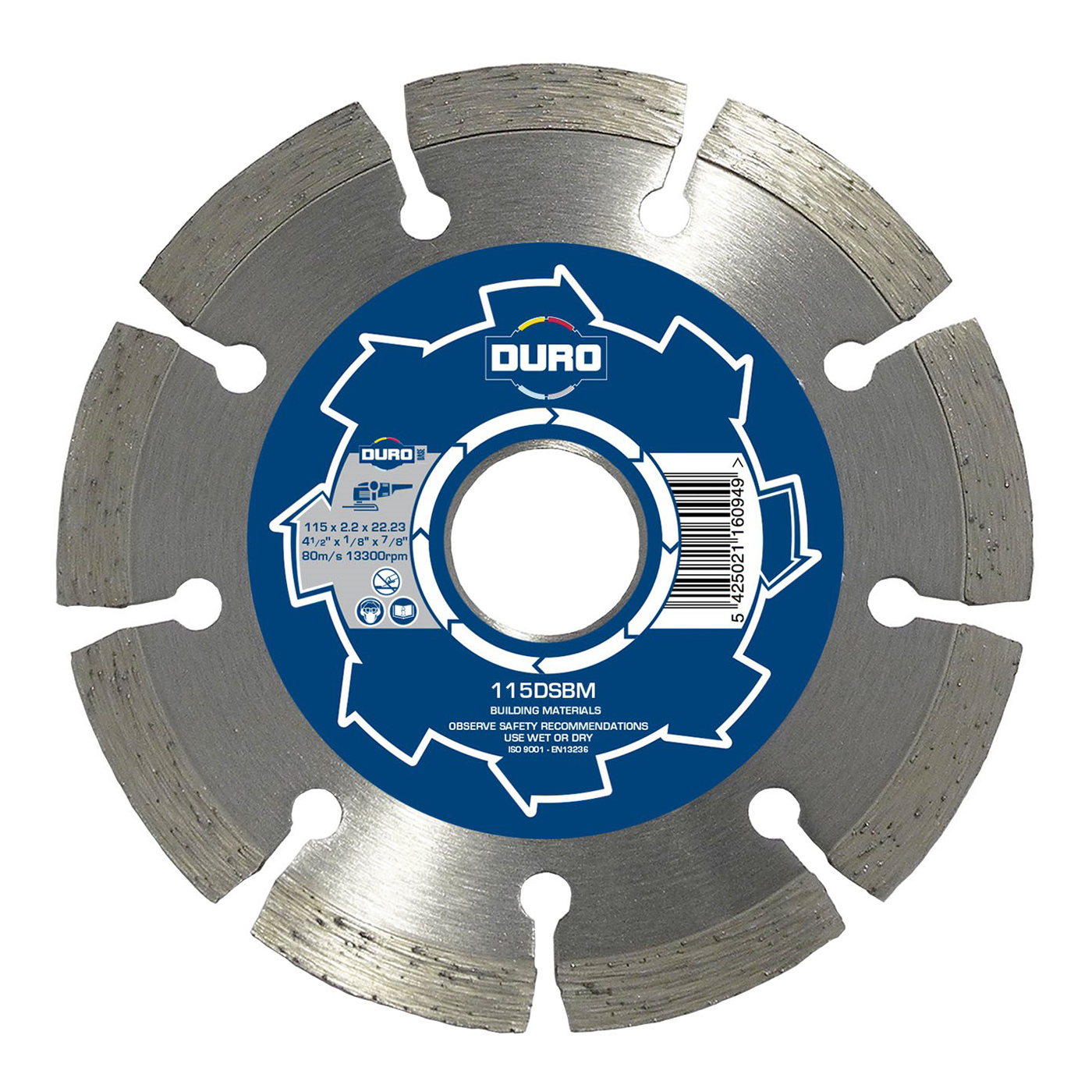 Duro General Purpose Diamond Blade 115mm / 4½" (10 Pack) - Image 2