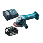 Makita DGA452 18v LXT 115mm Angle Grinder Kit Inc. 1x5.0AH Battery & Charger