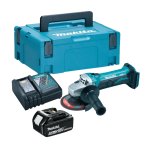 Makita DGA452 18v LXT 115mm Angle Grinder Kit Inc. 1x5.0AH Battery In Case