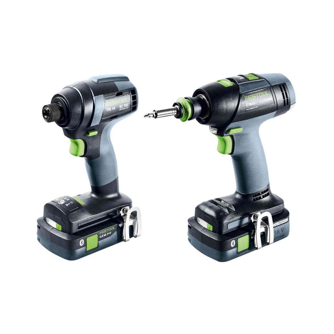 Festool 577437 TID 18 4.0 I-Set T18 18V Impact Driver & Drill Set Organiser Edition - Image 2
