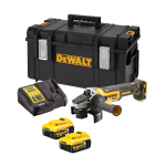 DeWalt DCG405P2 18v XR Brushless 125mm Angle Grinder Kit Inc. 2 x 5.0AH Batteries in case