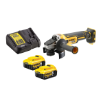 DeWalt DCG405 18v XR Brushless 125mm Angle Grinder Kit Inc. 2 x 5.0AH Batteries