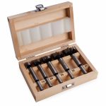 Makita D-47363 Forstner Drill Bit Set in Wooden Case 5 Pieces