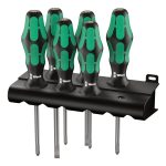 Wera 335/350/355/6 Kraftform Plus Lasertip Screwdriver set 6 Piece