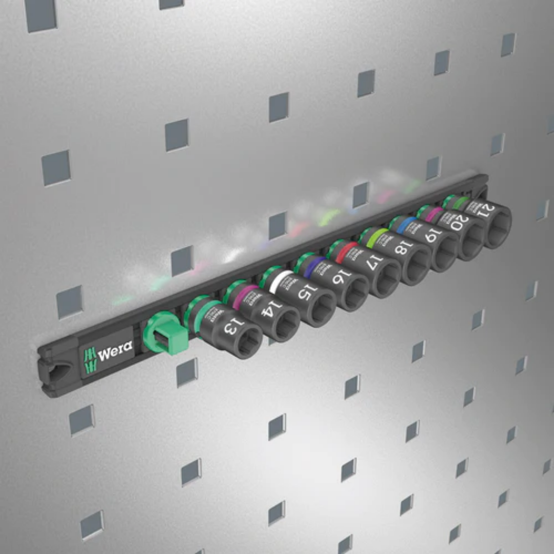 Wera Magnetic Impaktor 1 Socket Set on Rail 1/2" Drive 9 pieces - Image 2