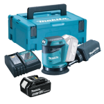 Makita DBO180 18v LXT 125mm Cordless Sander Kit Inc. 1 x 5.0AH Battery