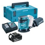 Makita DBO180 18v LXT 125mm Cordless Sander Kit Inc. 1 x 5.0AH Battery