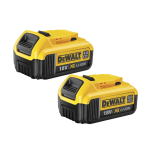 DeWalt DCB182 18v XR 4.0AH Battery Twin Pack