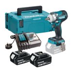 Makita DTW300RTJ 18v LXT Brushless 1/2" Impact Wrench Kit with 2 x 5.0AH Batteries