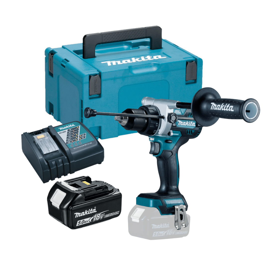 Makita DHP486 18v LXT Brushless Combi Drill Kit Inc. 1×5.0AH Battery & Charger - Image 1