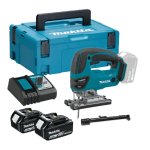 Makita DJV180RTJ 18v LXT Cordless Jigsaw Kit Inc. 2x5.0ah Batteries in Case