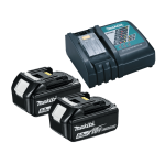 Makita BL1850B 18v LXT 5.0AH Battery Twin Pack and Charger