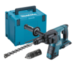 Makita DHR264ZJ Twin 18V SDS+ Rotary Hammer With QCC (Body only in Makpac Case)
