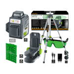 LaserLiner 3G Pocket Plane 3 Way Green Laser Level Set