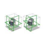 LaserLiner 3G Pocket Plane 3 Way Green Laser Level Set - Image 3