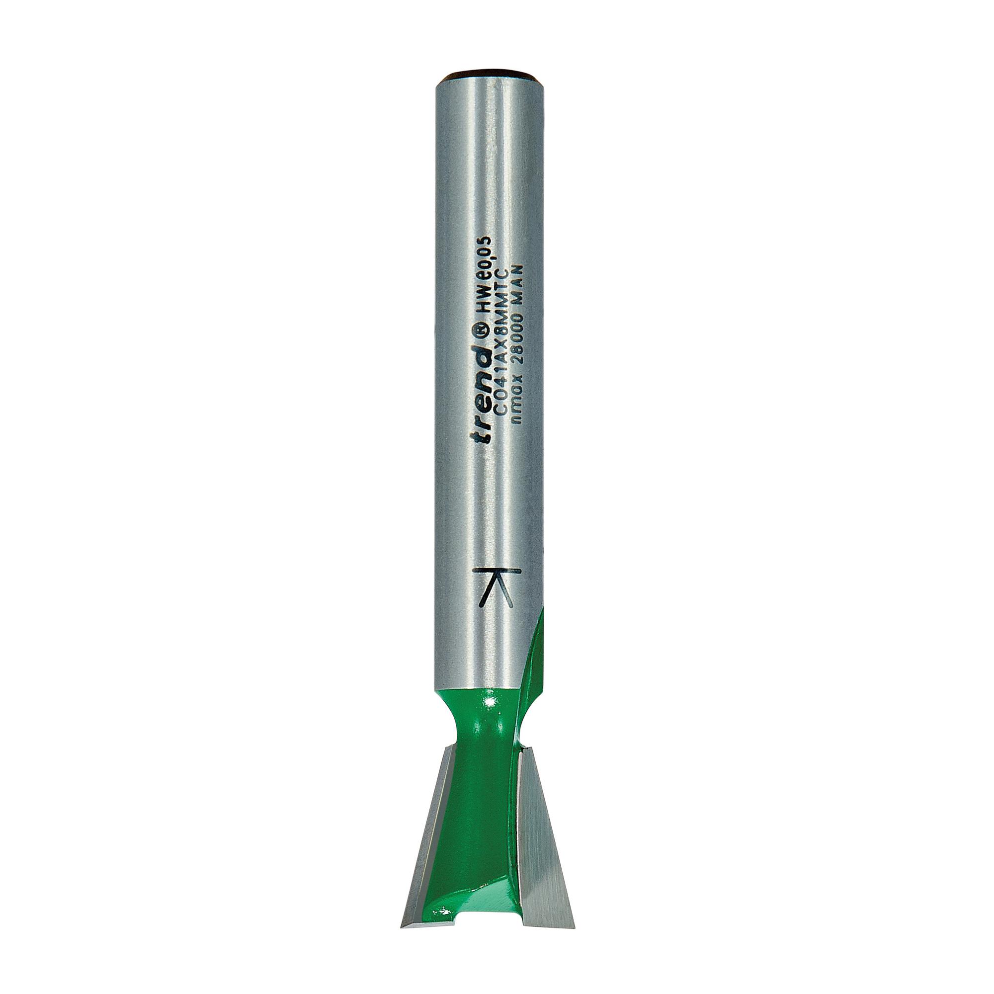 Trend C041AX8MMTC Dovetail cutter angle=104 degrees x 12.7mm diameter - Image 1