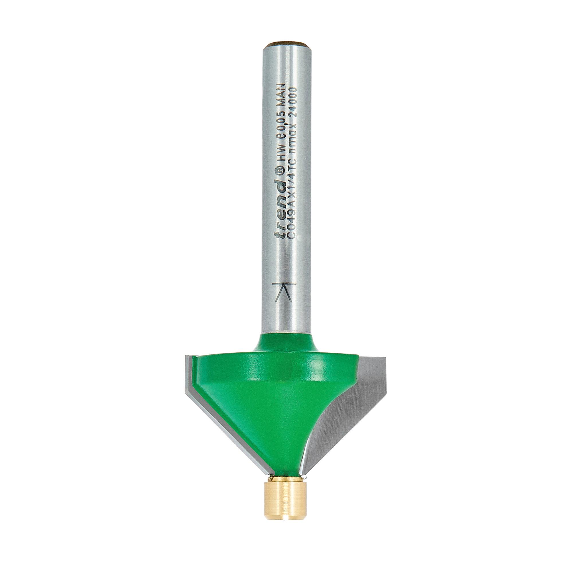 c049ax1_4tc_2d1 Trend C049AX1/4TC Pin guided chamfer bevel cutter 45 degrees - Image 1