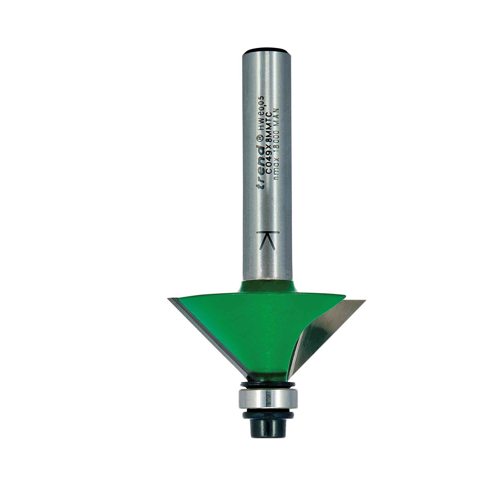 c049x8mmtc_2d1 Trend C049X8MMTC Self guided chamfer angle=45 degrees x 12.7mm Cut - Image 1