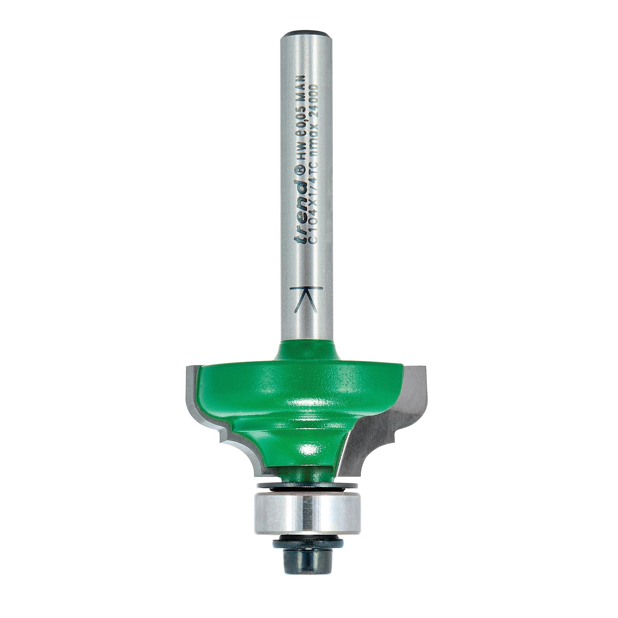 Trend C104X1/4TC Self guided broken ogee quirk 4mm radius - Image 1