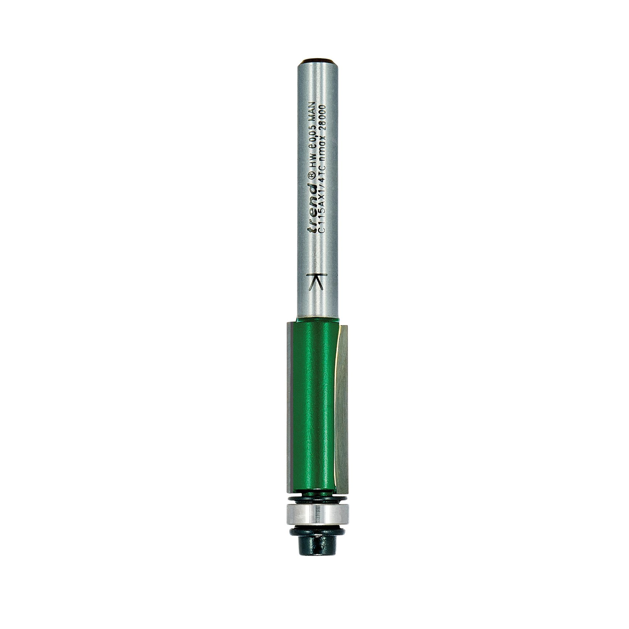 Trend C115AX1/4TC Self guided trimmer 9.5mm diameter - Image 1