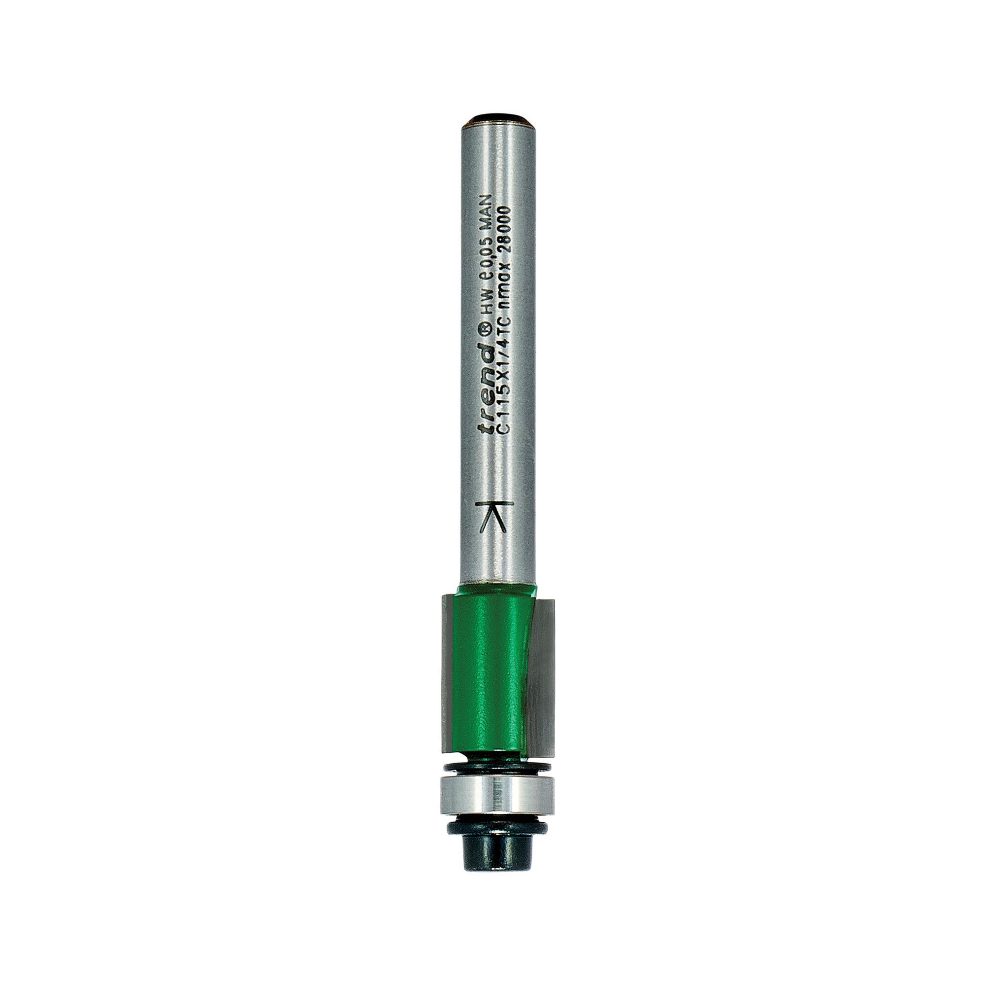 Trend C115X1/4TC Self guided trimmer 9.5mm diameter - Image 1