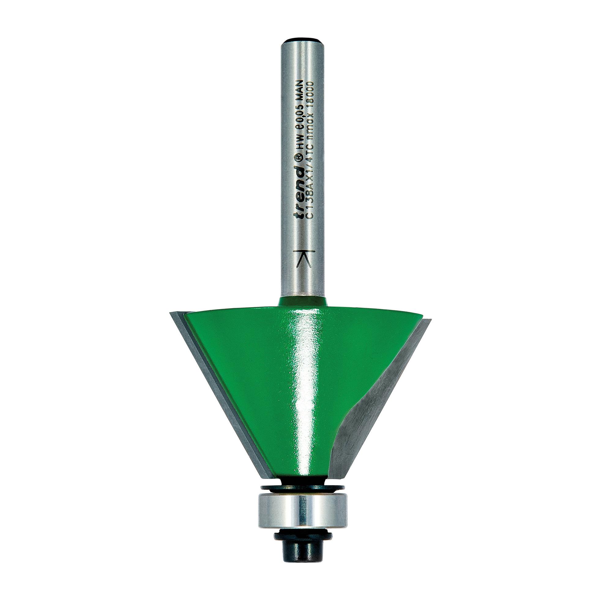 Trend C138AX1/4TC Self guided chamfer 60 degrees x 20.6mm cut - Image 1