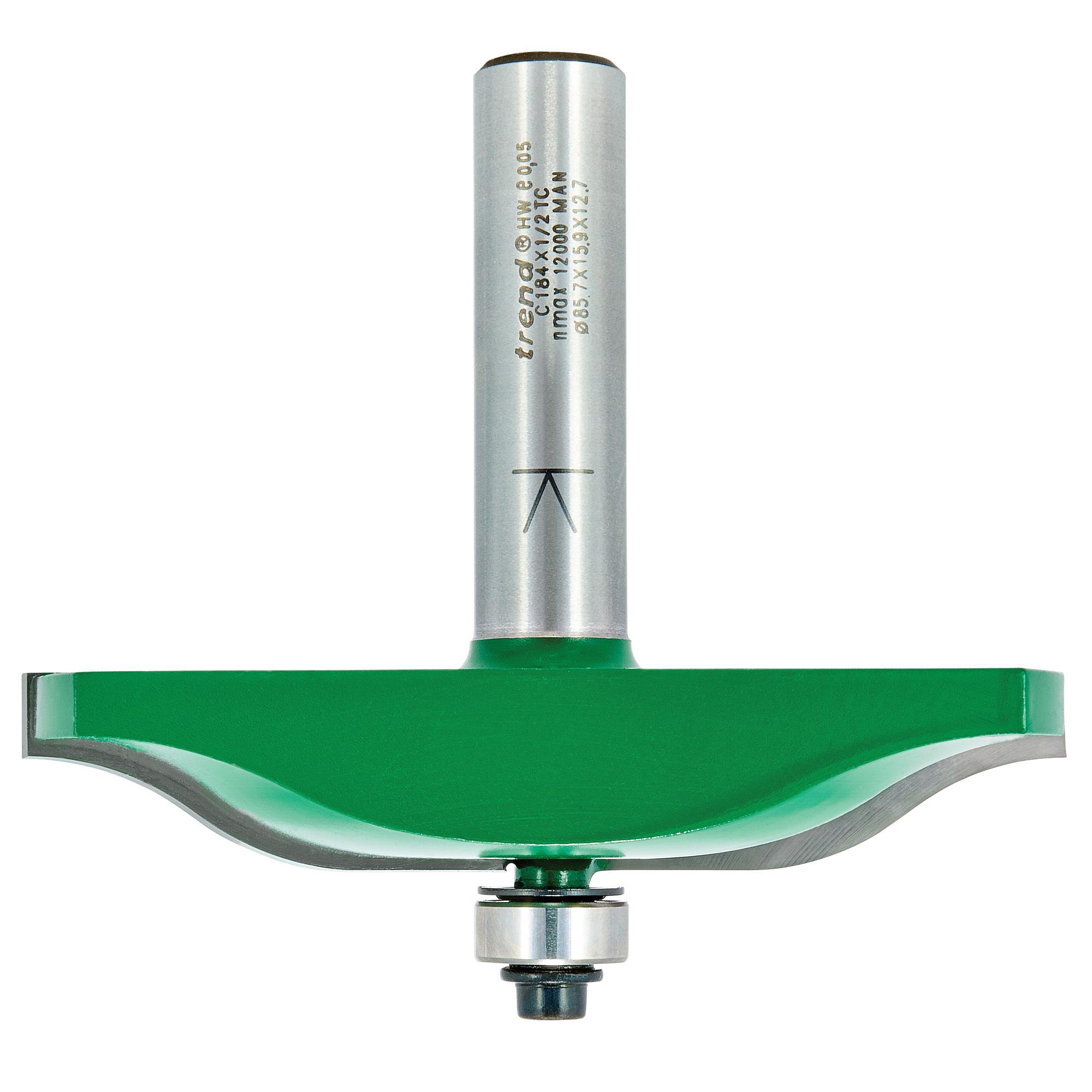 c184x1_2tc_2d1 Trend C184X1/2TC Ogee panel mould cutter 22mm radius 86mm diameter - Image 1