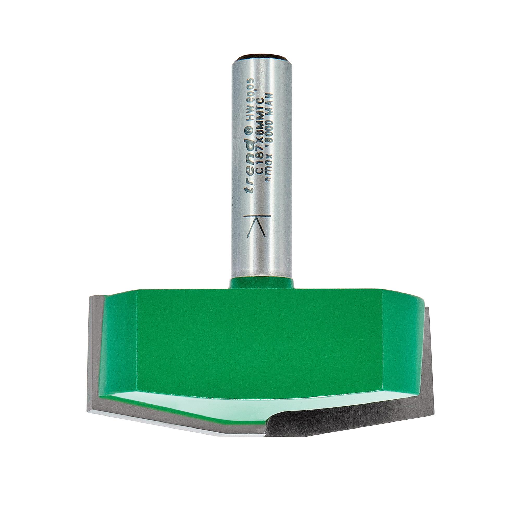 c187x8mmtc_2d1 Trend C187X8MMTC Bevel panel raiser 10 degrees 41mm diameter - Image 1