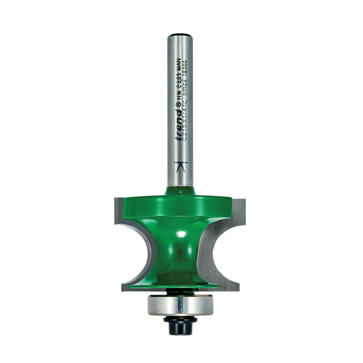 c215x1_4tc_2d1 Trend C215X1/4TC Bearing guided corner bead 7mm radius - Image 1