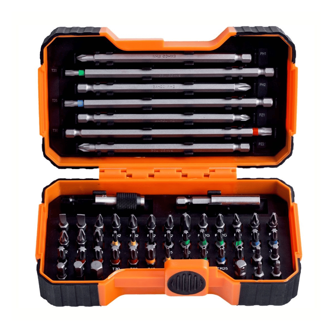 Bahco 59S54BC Bahco 59/S54BC Colour Coded Screwdriver Bit Set 54pc - Image 1