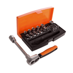 Bahco SL25 1/4" Drive Ratchet and Socket Set 25pc - Image 3