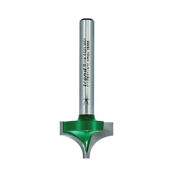 Trend C128X1/4TC Rounding over 9.5mm radius x 22.2mm cut