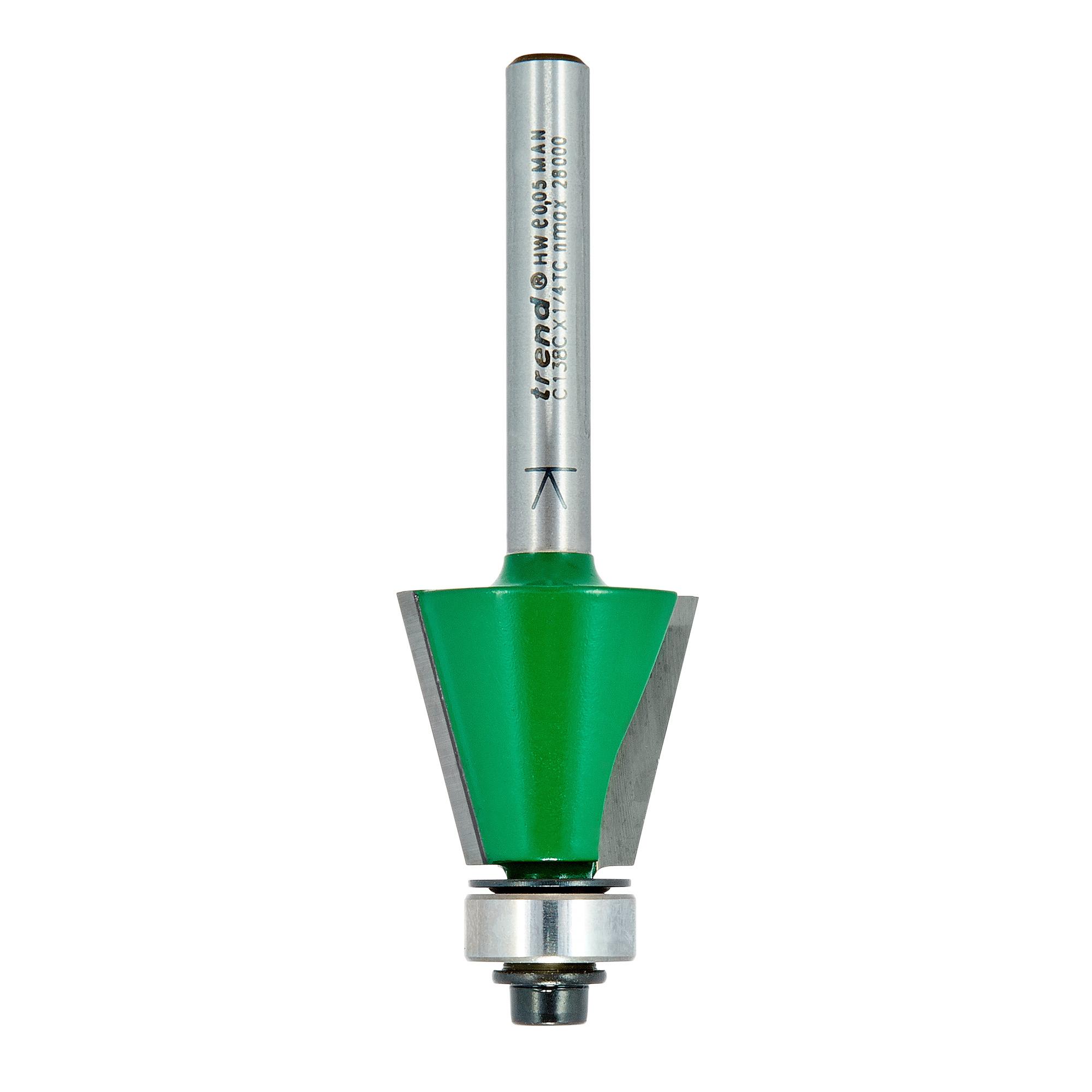 c138cx1_4tc_2d1 Trend C138CX1/4TC Self guided chamfer 75 degrees x 19.1 cut - Image 1