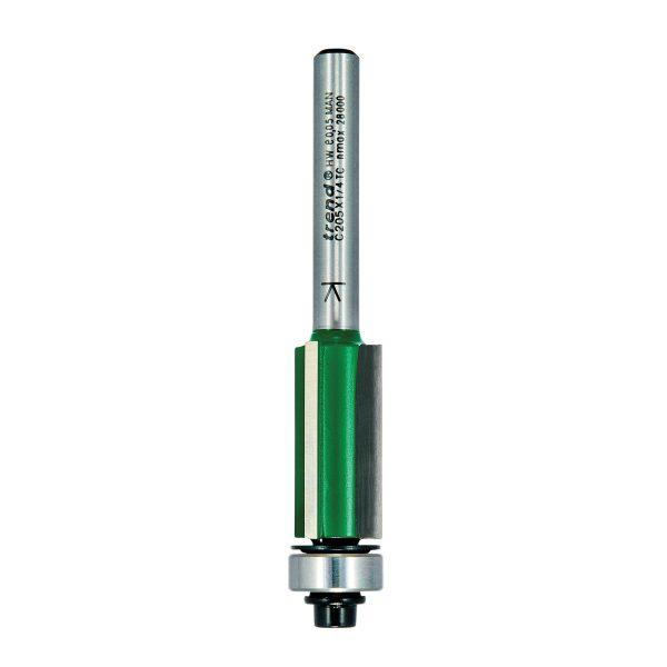 Trend C205X1/4TC Bearing guided three flute trimmer 12.7mm diameter 25mm length
