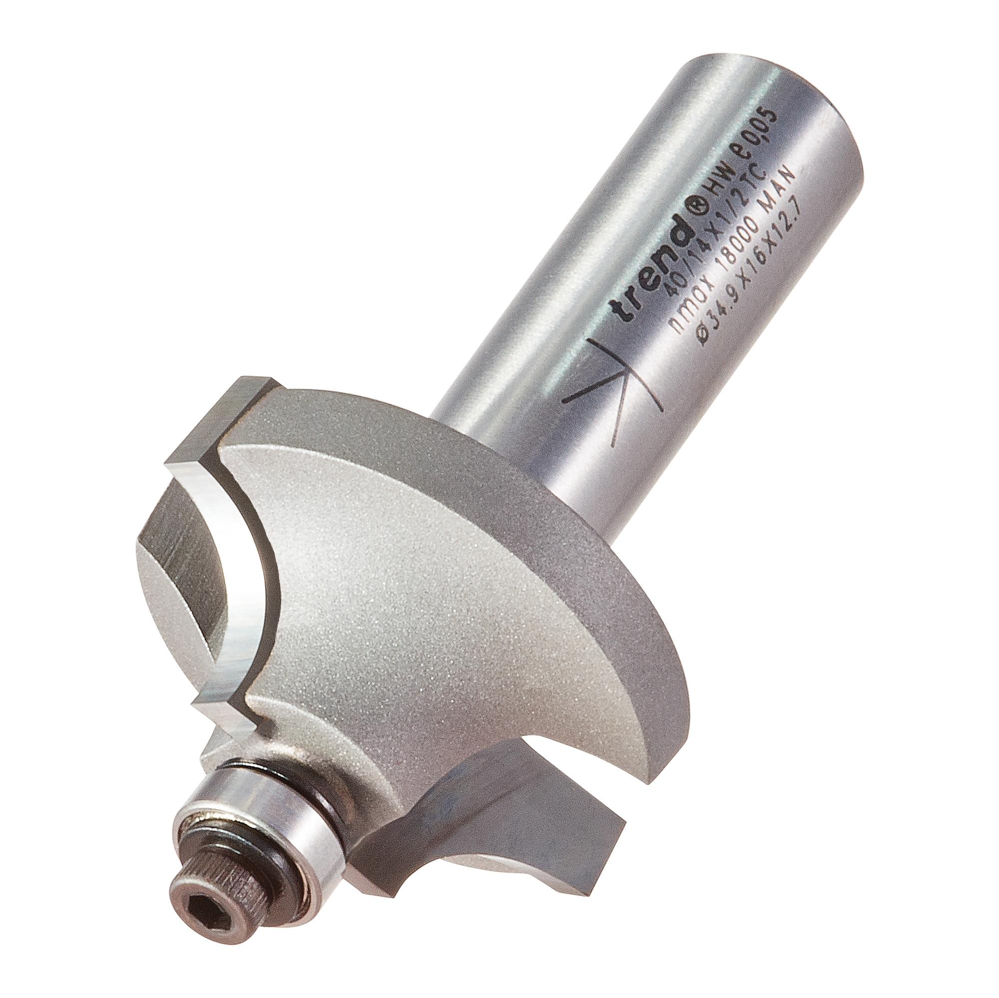 40_14x1_2tc_3d1 Trend 40/14X1/2TC Bearing guided ovolo cutter 9.5mm radius - Image 1