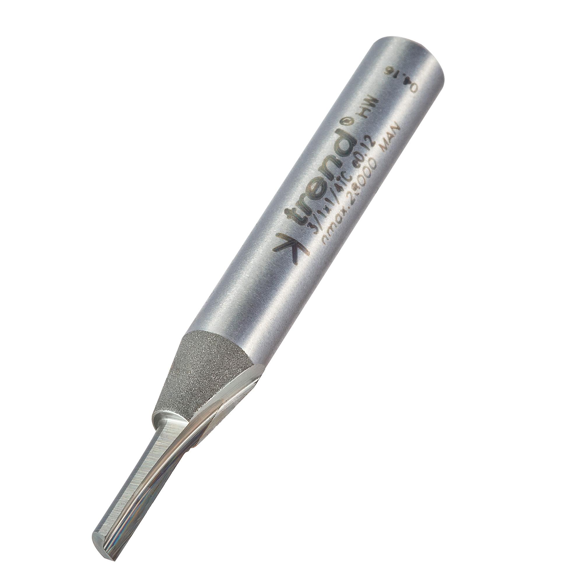 Trend 2/15X1/4TC Single flute cutter 3mm diameter - Image 1
