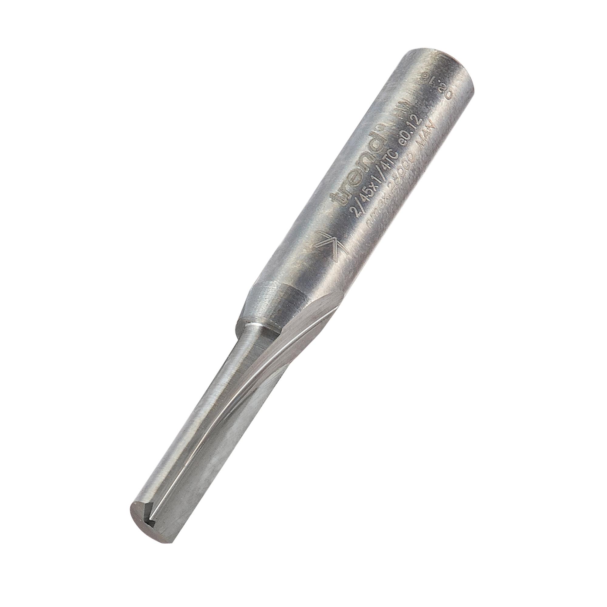 Trend 2/45X1/4TC Single flute cutter 5mm diameter - Image 1