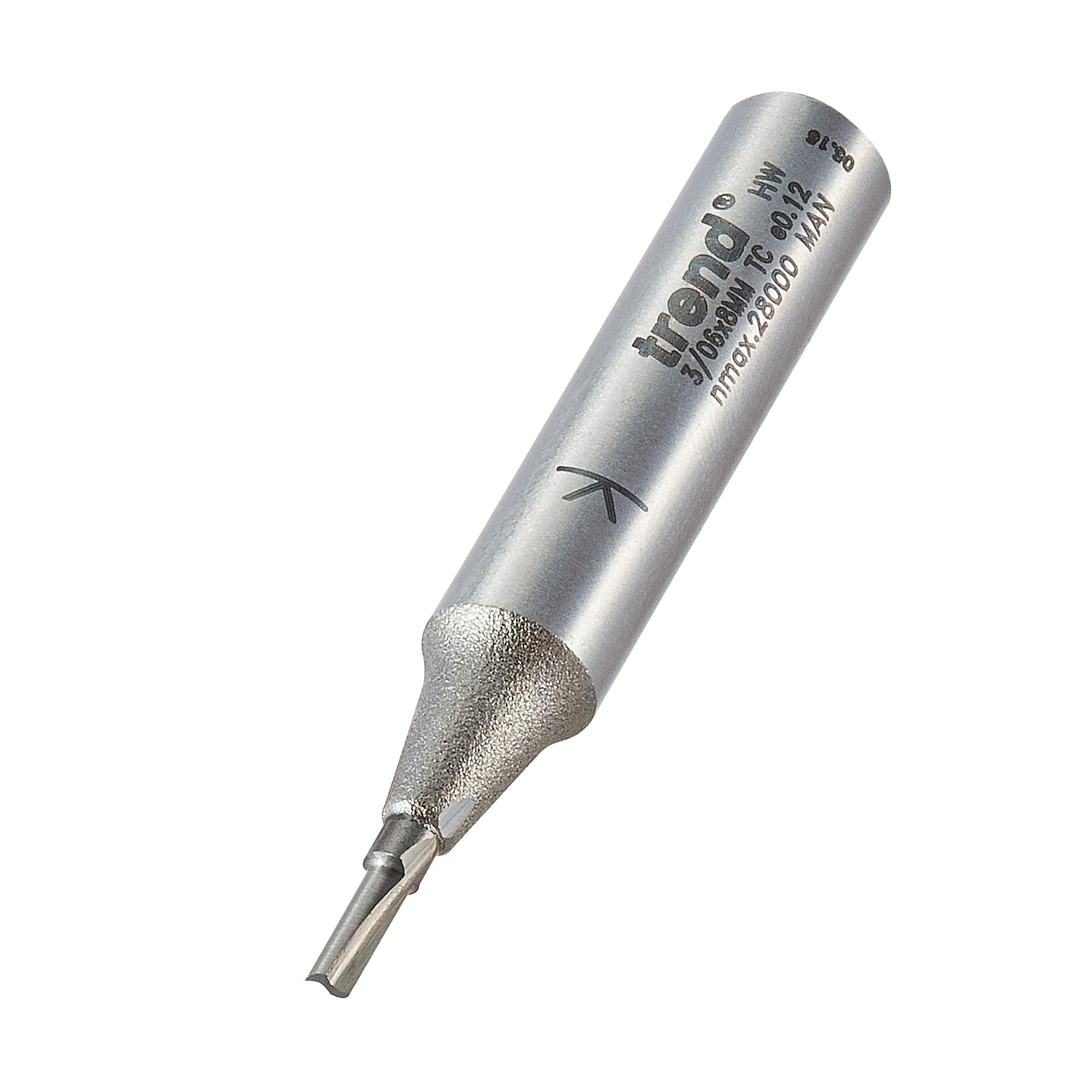 Trend 3/06X8MMTC Two Flute Cutter 2mm Diameter - Image 1