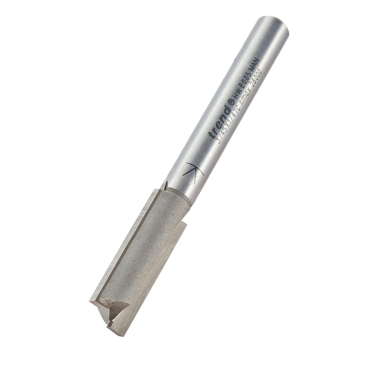Trend 3/45X1/4TC Two flute cutter 8.9mm diameter - Image 1