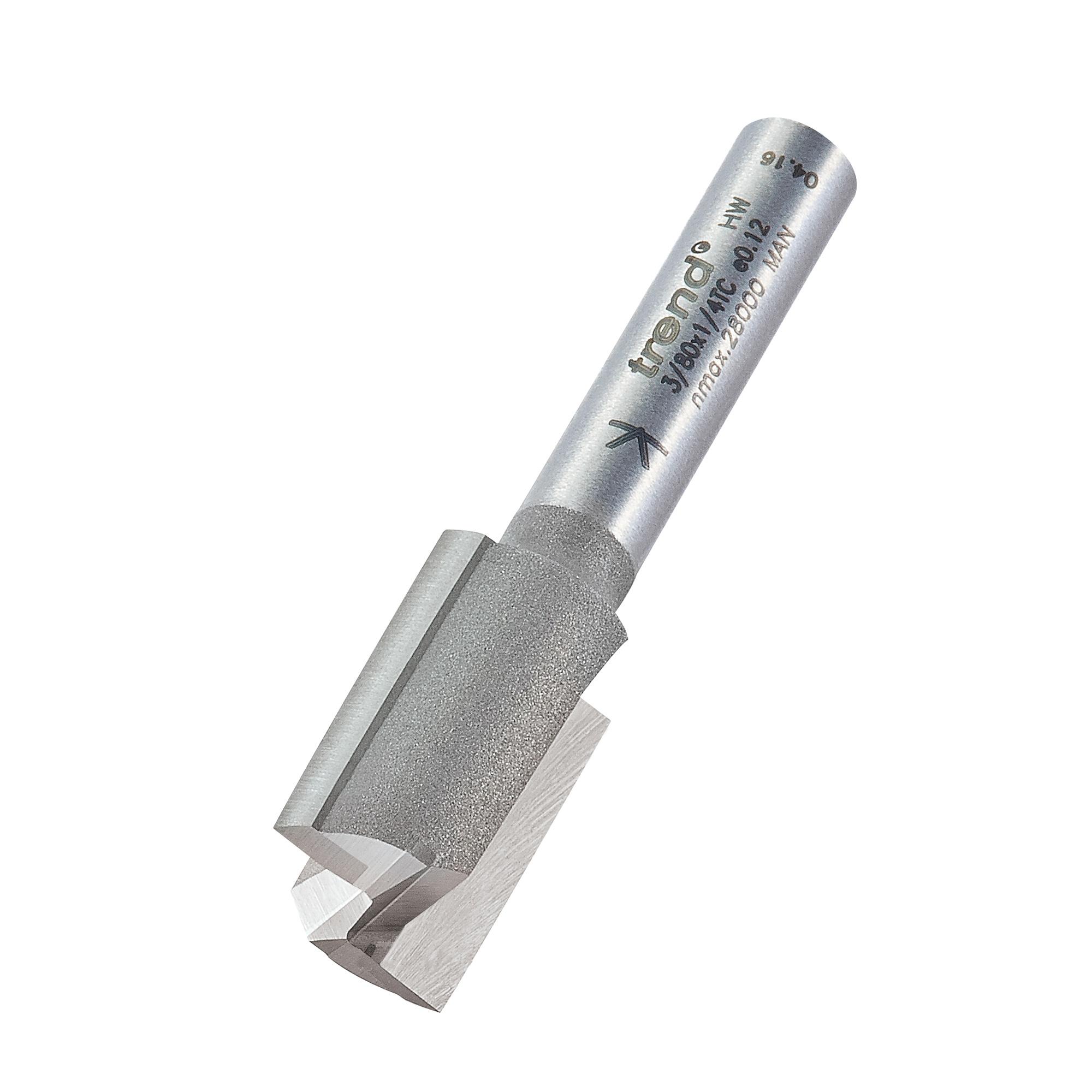 3_80x1_4tc_3d1 Trend 3/80X1/4TC Two flute cutter 12.7mm diameter - Image 1
