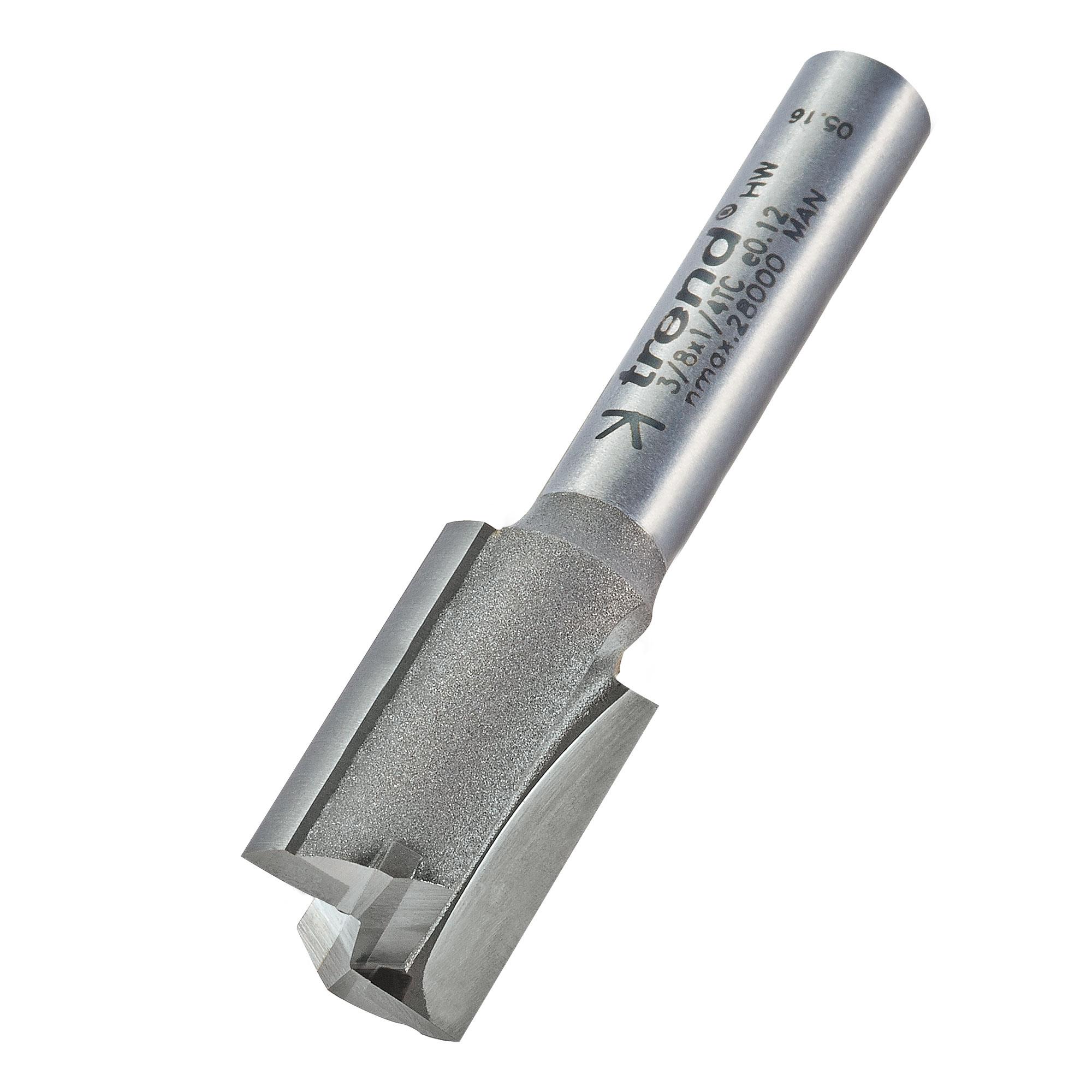 Trend 3/8X1/4TC Two flute cutter 12mm diameter - Image 1