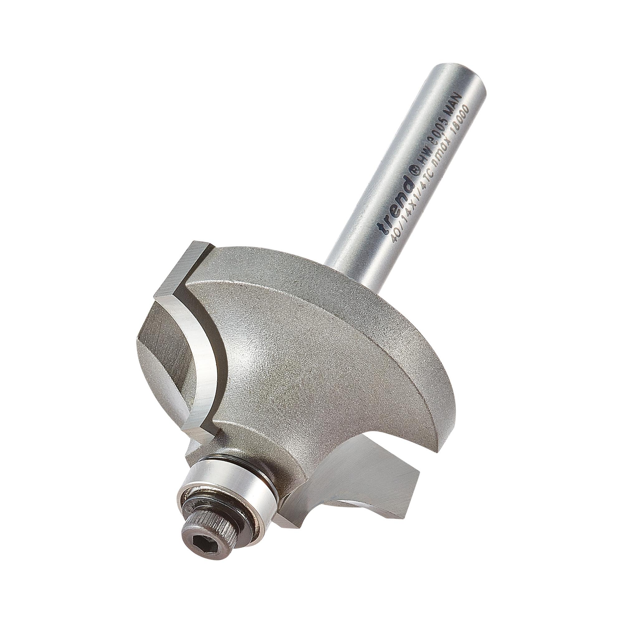 40_14x1_4tc_3d1 Trend 40/14X1/4TC Bearing guided ovolo cutter 9.5mm radius - Image 1