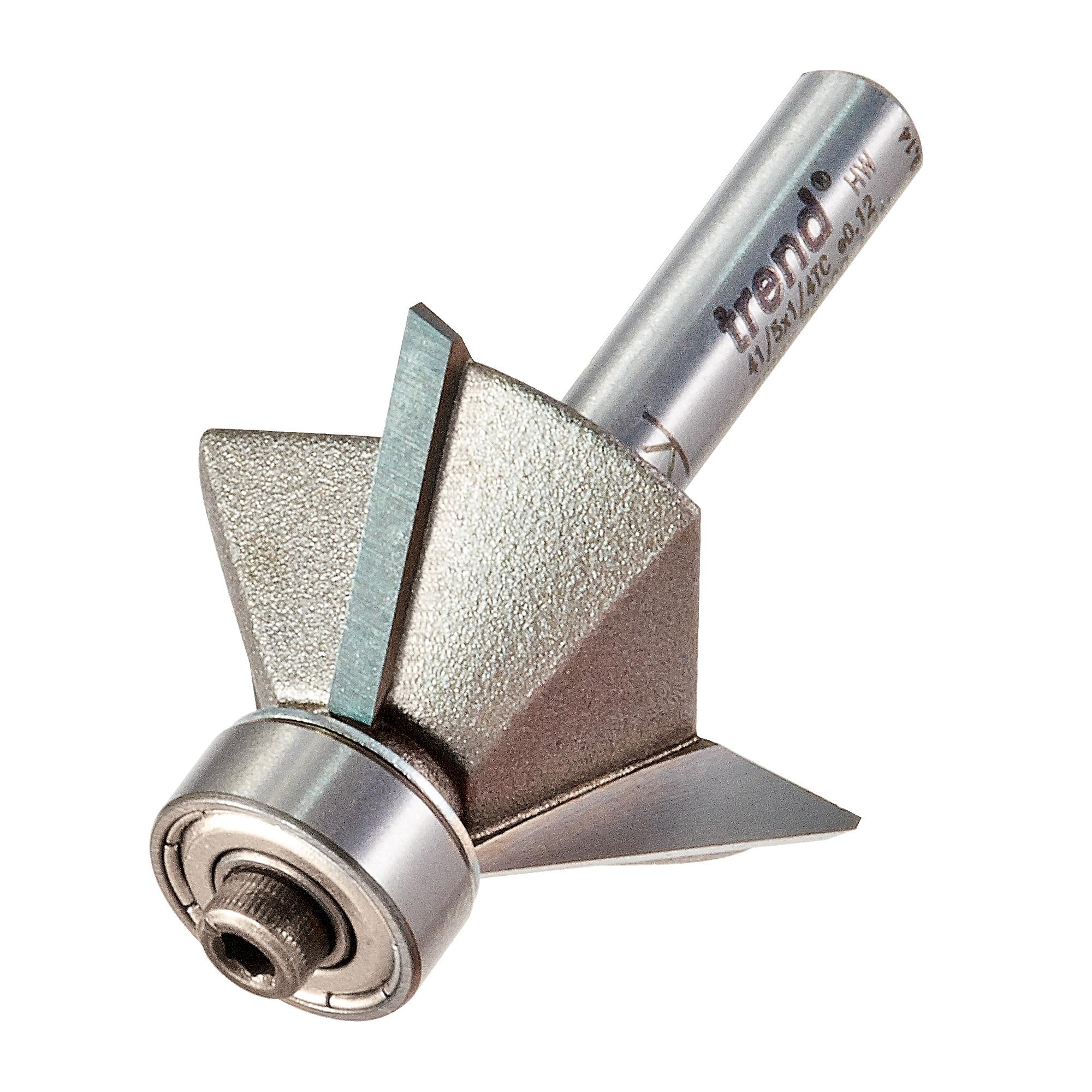 Trend 41/5X1/4TC Guided 3 flute 45 degree chamfer x 11mm cut - Image 1