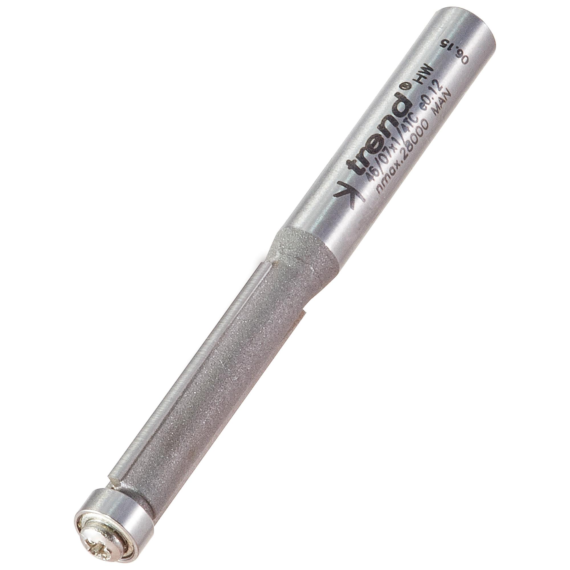 46_07x1_4tc_3d1 Trend 46/07X1/4TC Guided trimmer 6.3mm diameter 25.4mm length - Image 1